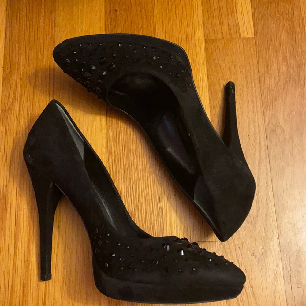 J. Renee Black studded high heel